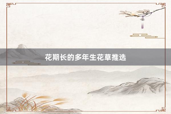 花期长的多年生花草推选